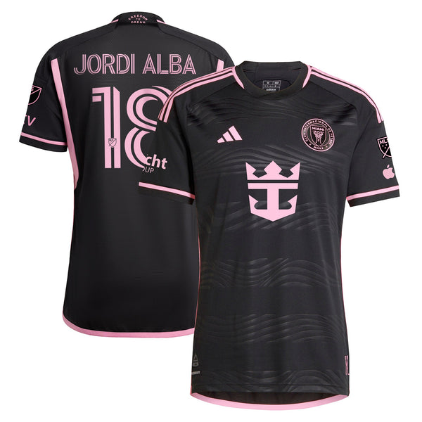 Jordi Alba Ramos Inter Miami CF adidas 2024 La Noche Authentic Player Jersey - Black